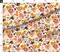 Valentine Cats Orange Green Maroon Coral Cat Animal Kitten Love Flowers Custom Printed Fabric by Spoonflower Various Fabrics by the Yard or Fat Quarter
